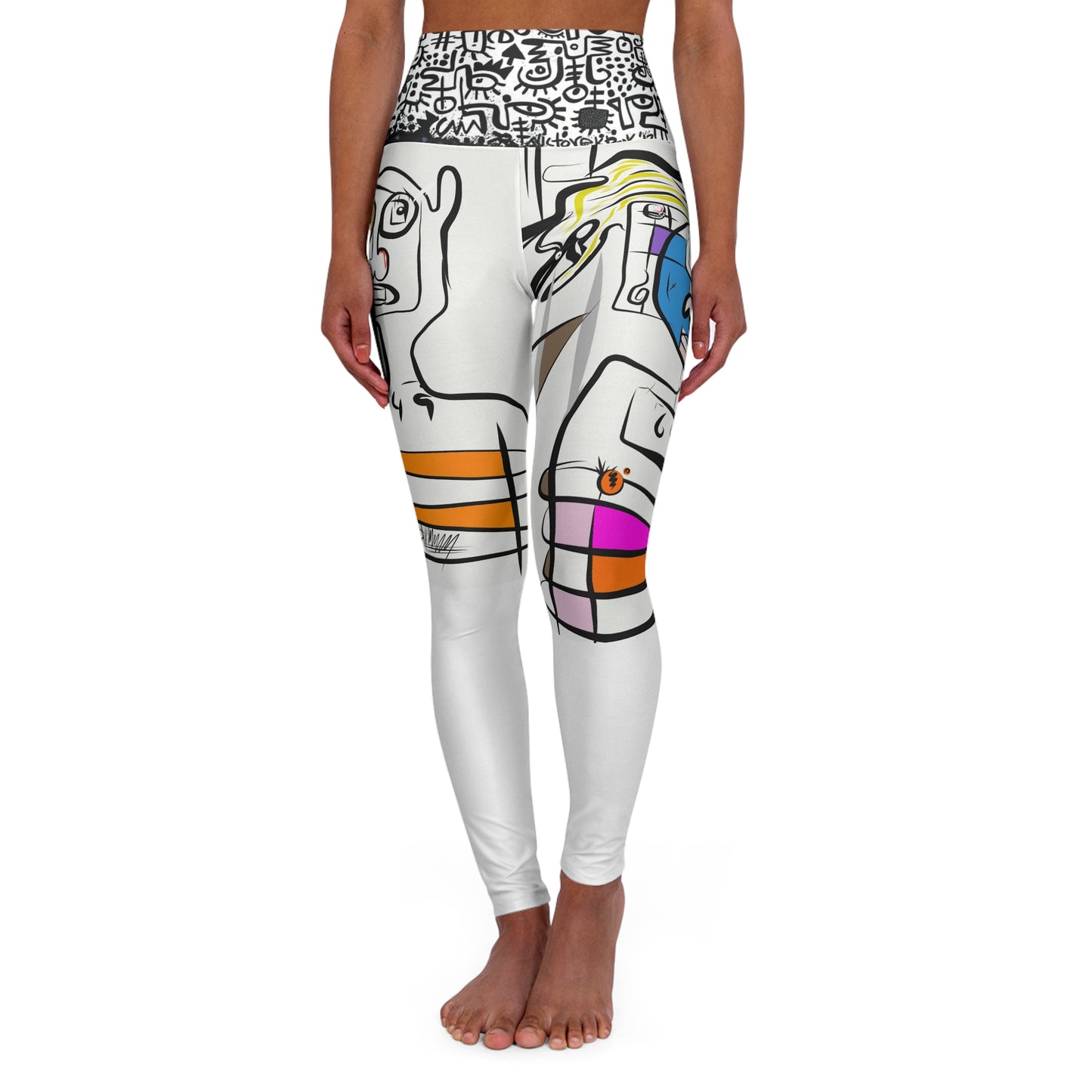 Yoga Leggings - Abstract Hip Modern Sportswear
