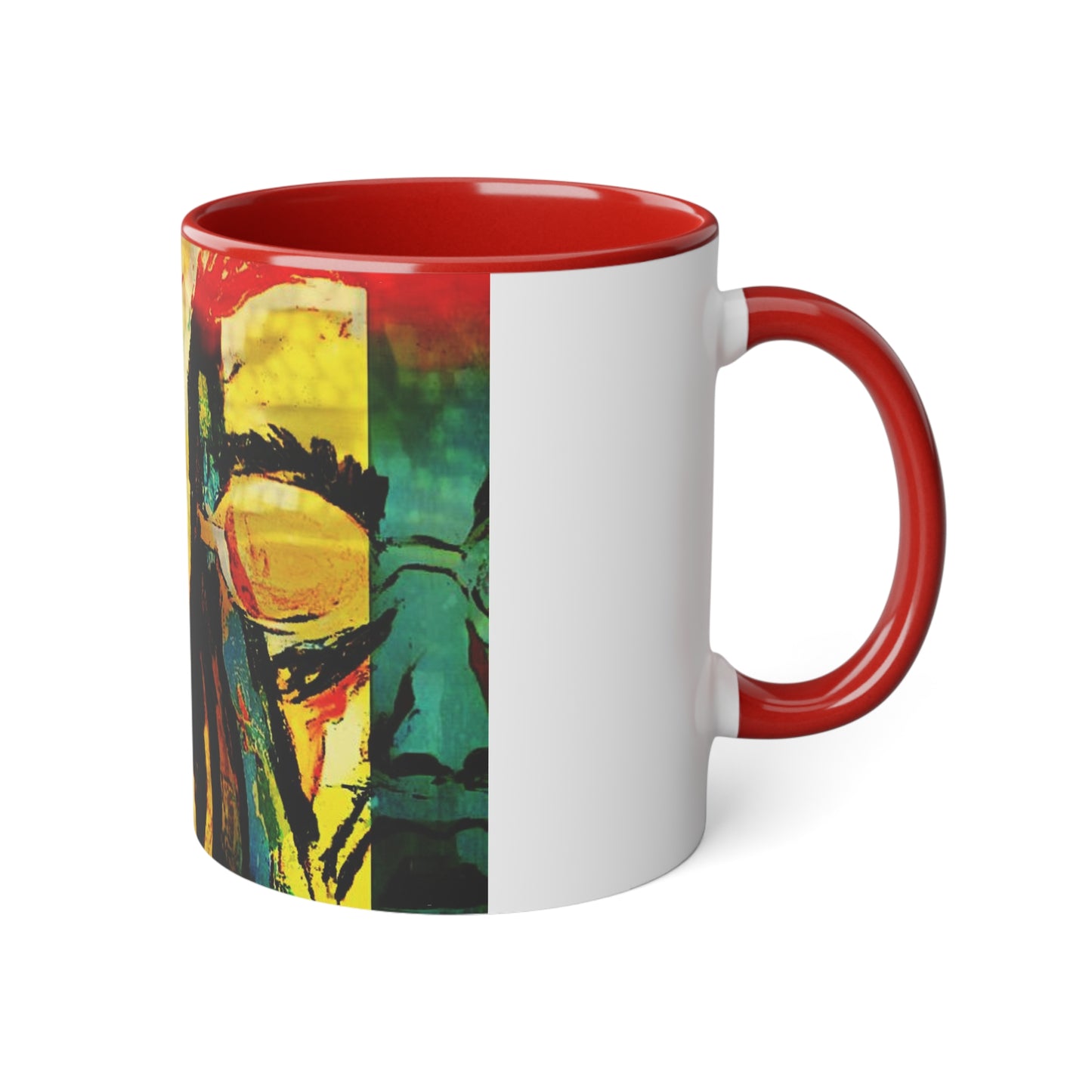 White Accent Mug, 11oz