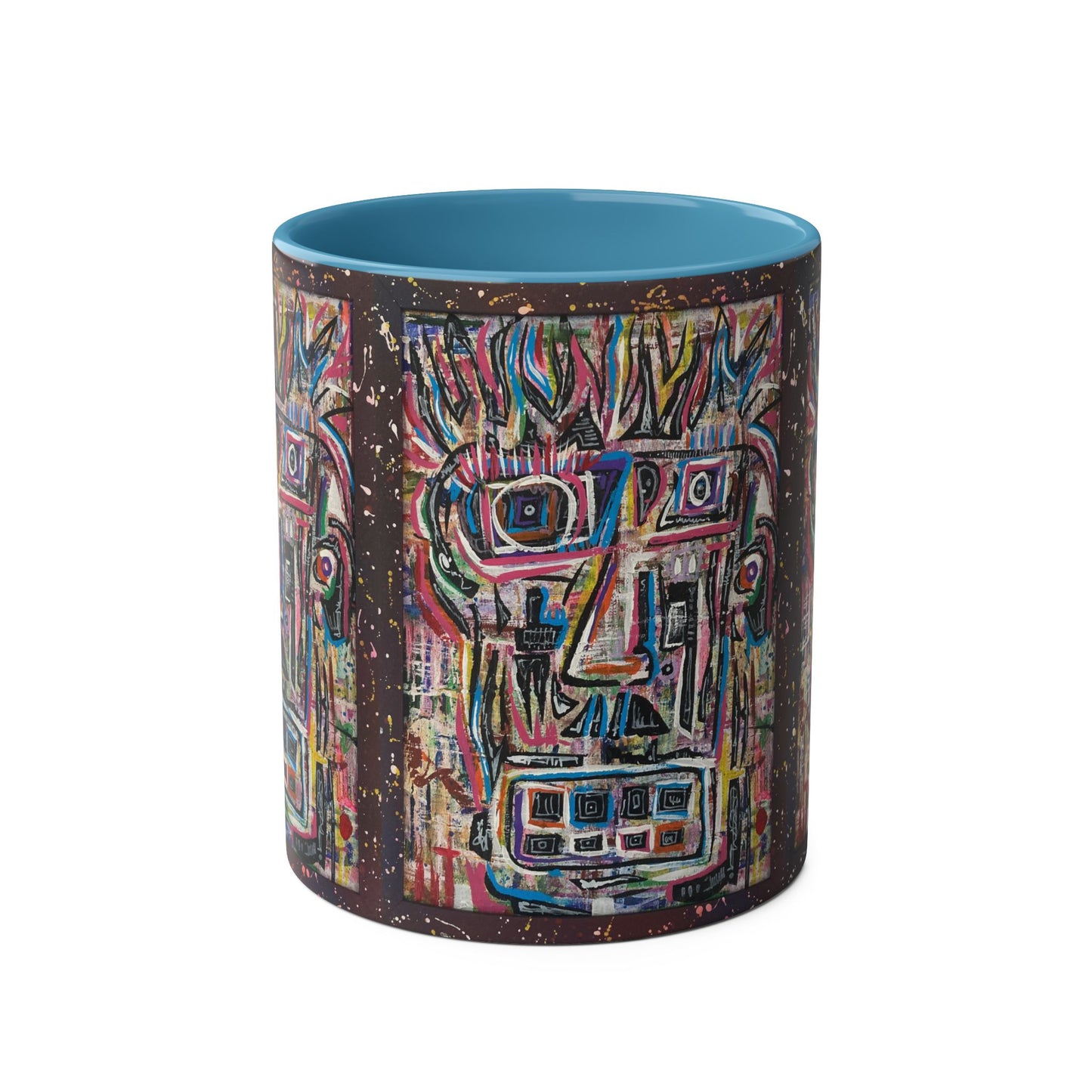 Coffee Mug Unique Picasso Esq Two-Tone Colorful 11oz