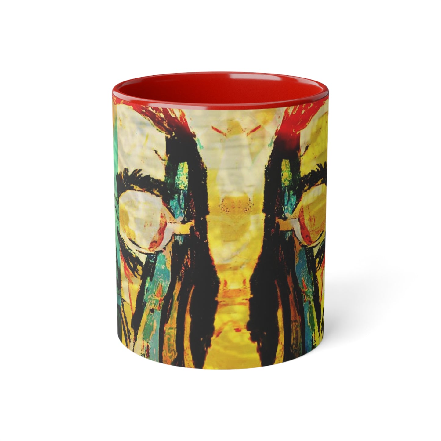White Accent Mug, 11oz