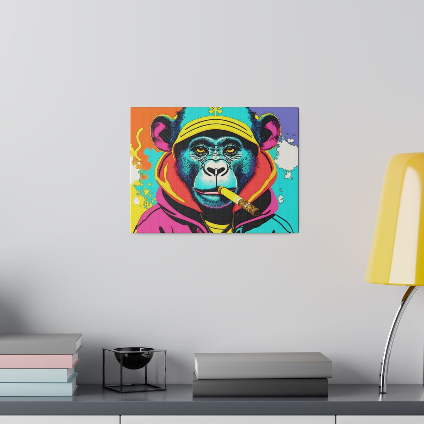 Smoking Ape Matte Canvas