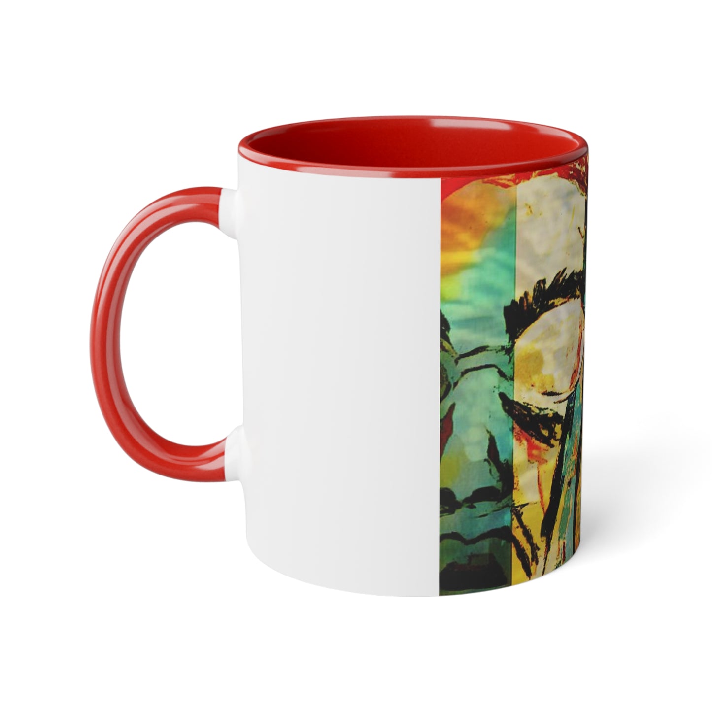 White Accent Mug, 11oz