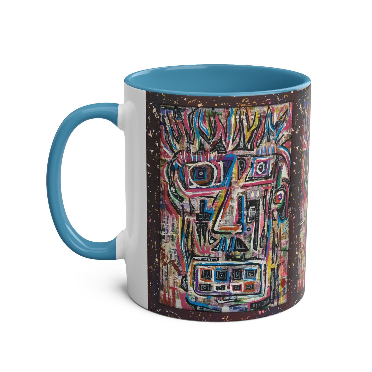 Coffee Mug Unique Picasso Esq Two-Tone Colorful 11oz