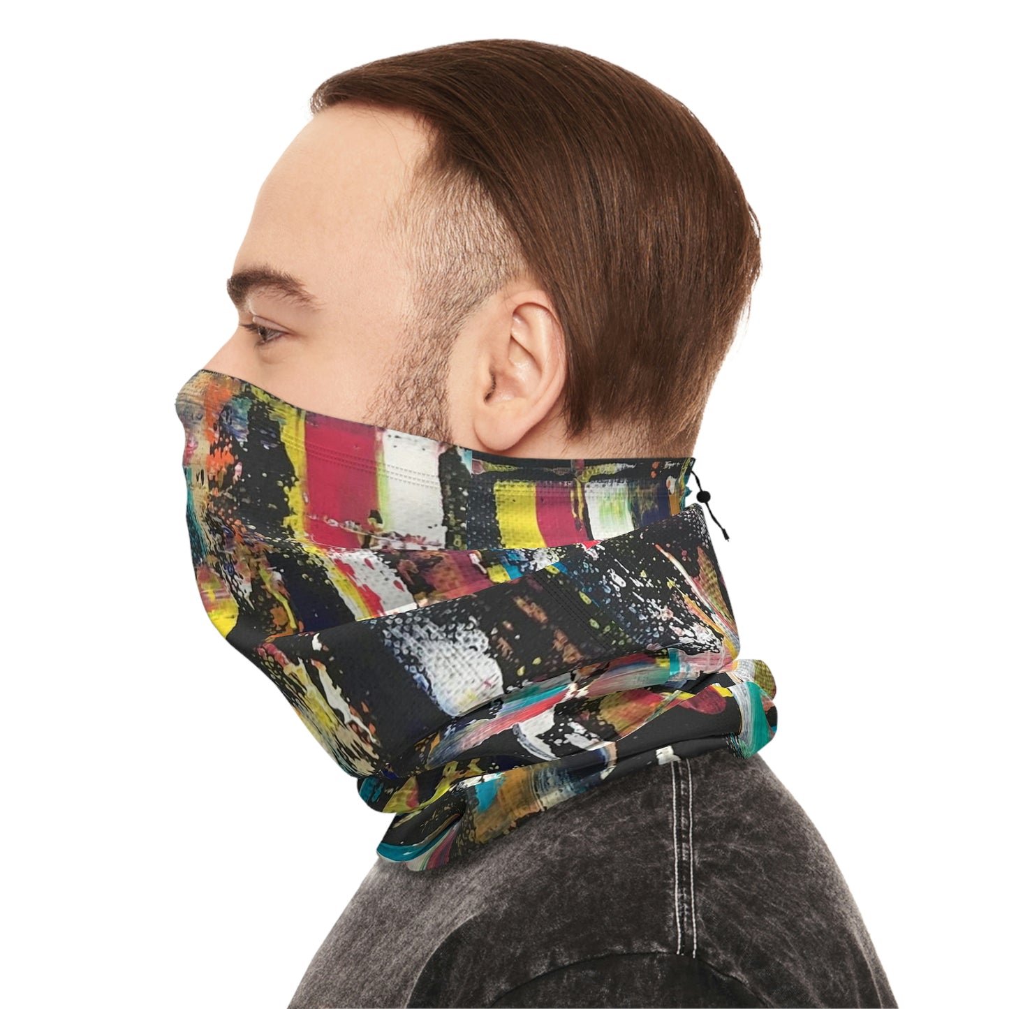 Winter Neck Gaiter With Drawstring