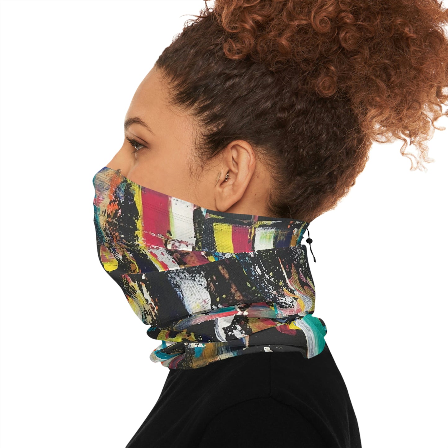 Winter Neck Gaiter With Drawstring
