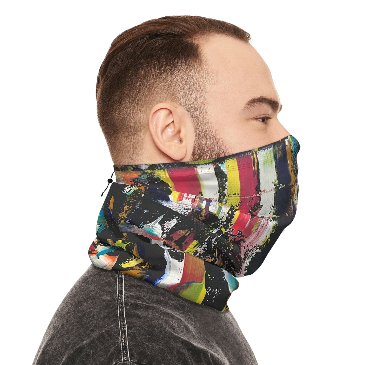 Winter Neck Gaiter With Drawstring