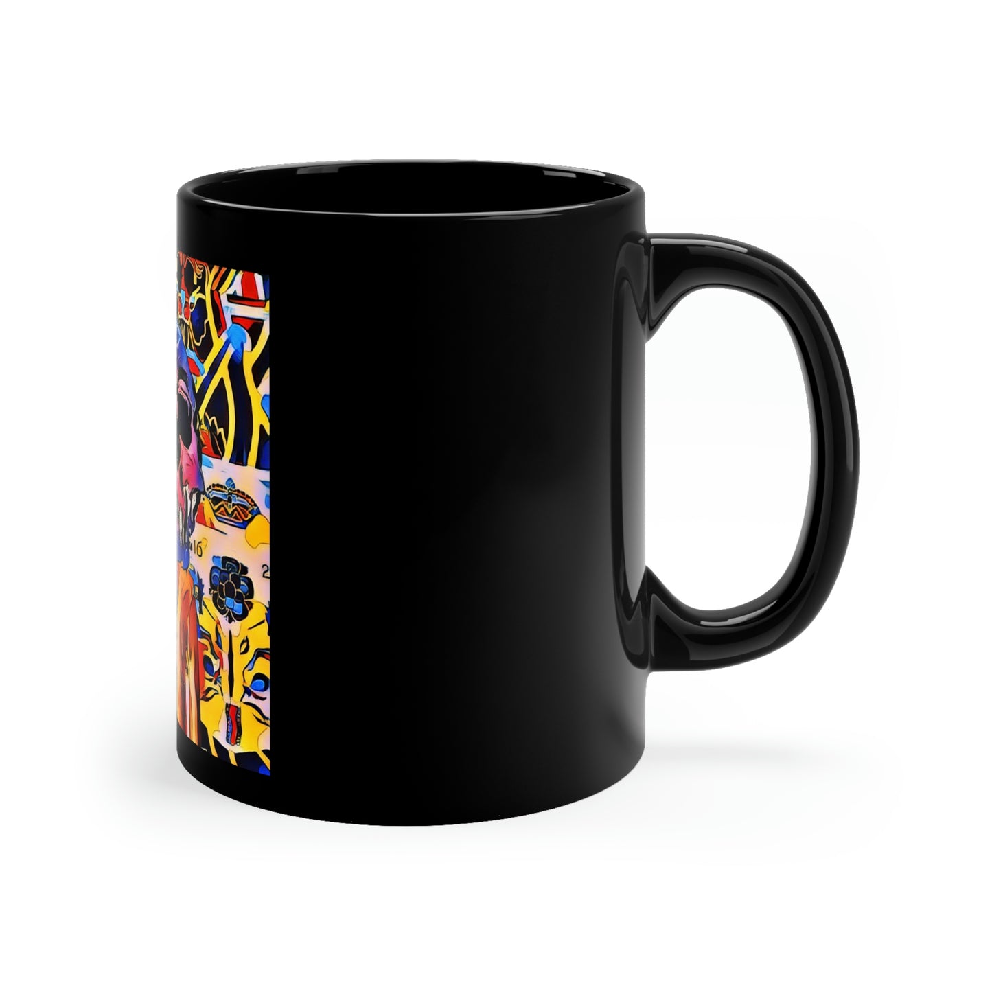 Skull Art 11oz Black Mug