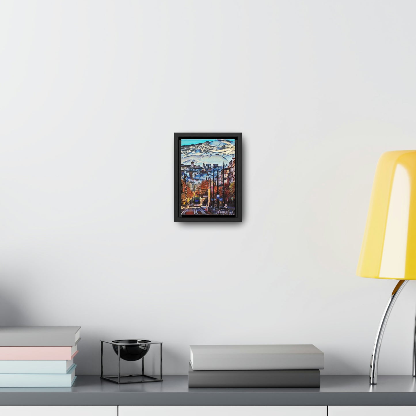 The Mountains of Granada Gallery Canvas Wraps, Vertical Frame