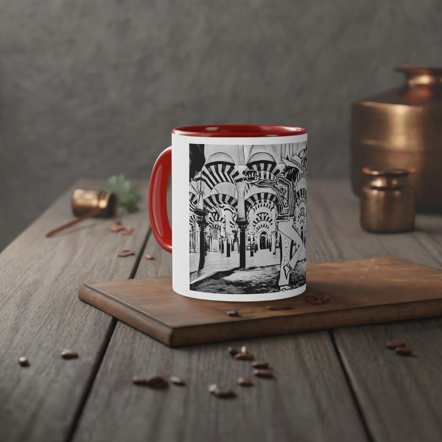 Flamenco en la Mezquita White Accent 11oz mug