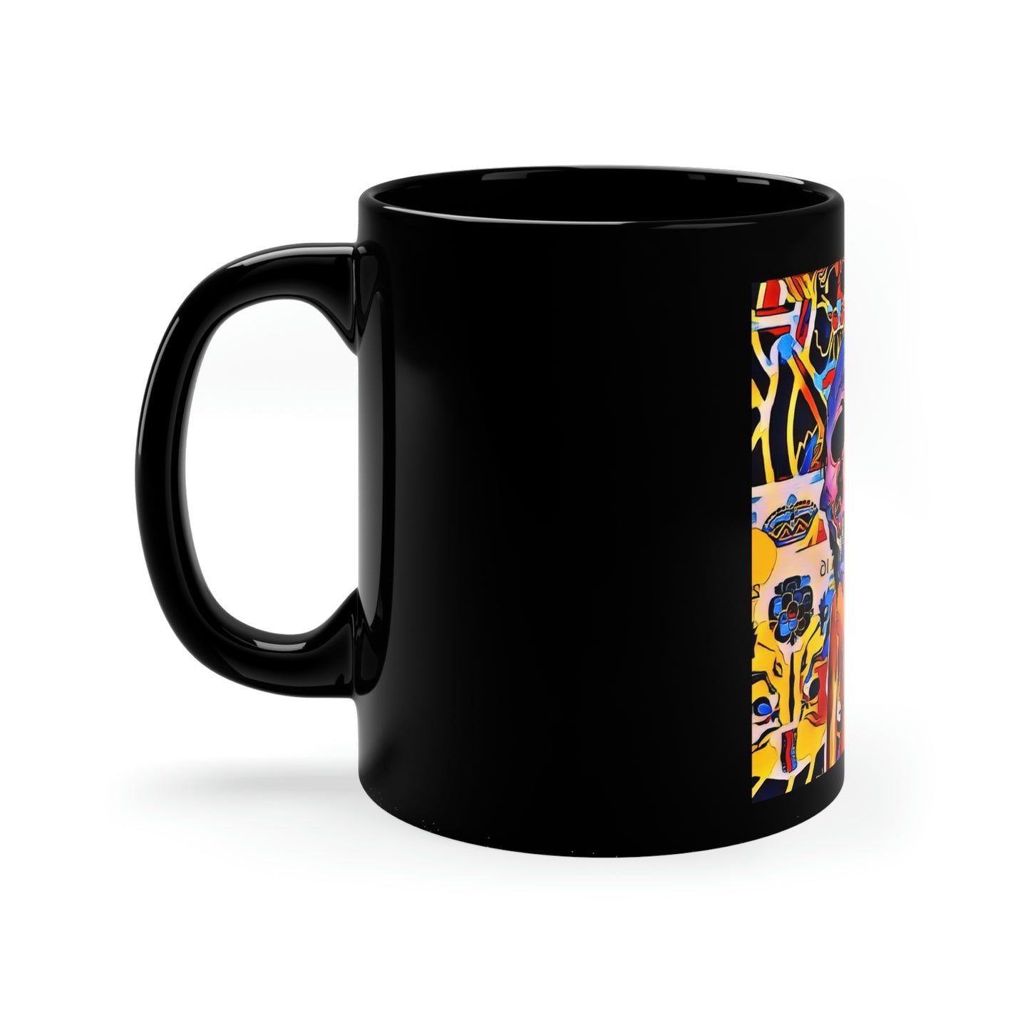Skull Art 11oz Black Mug