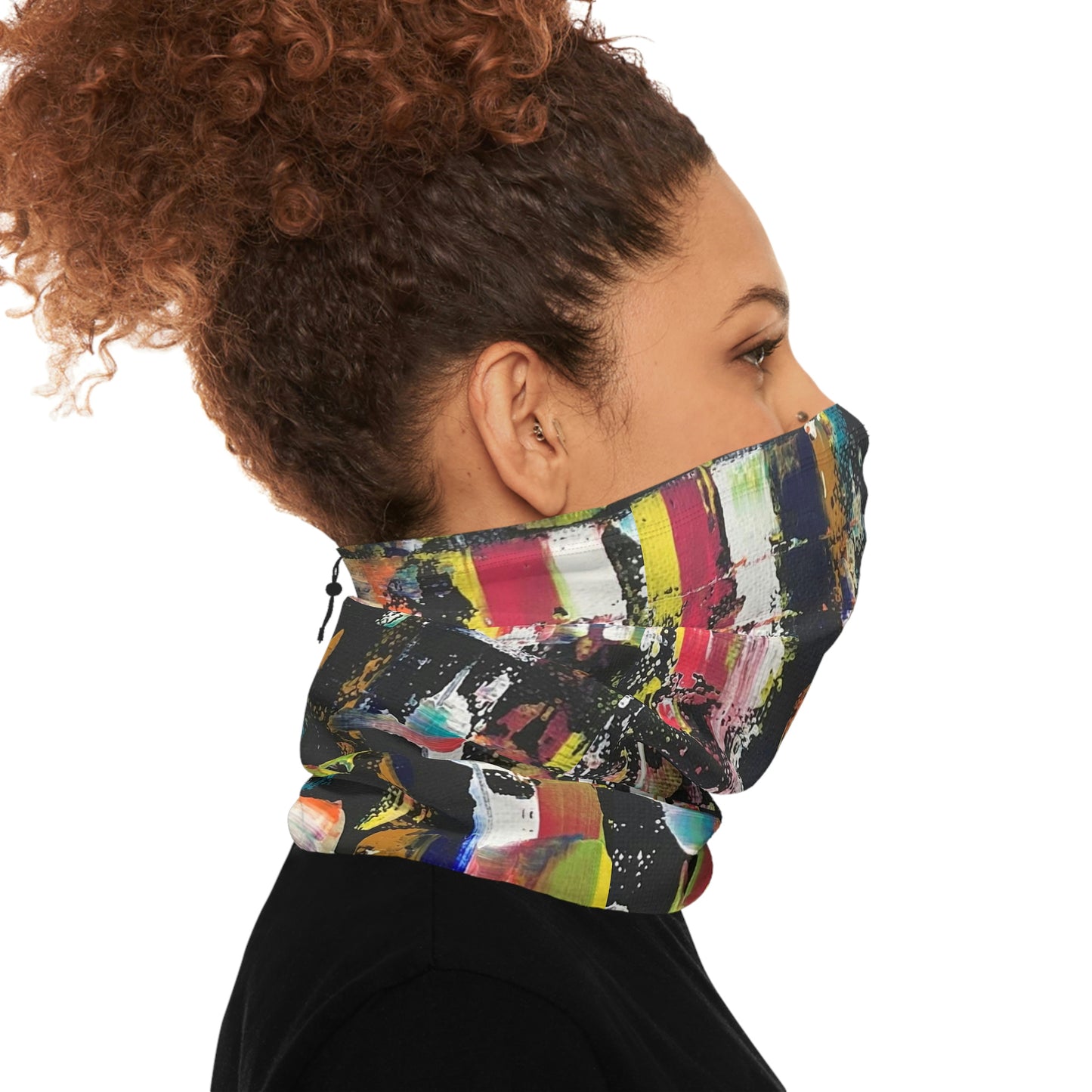 Winter Neck Gaiter With Drawstring