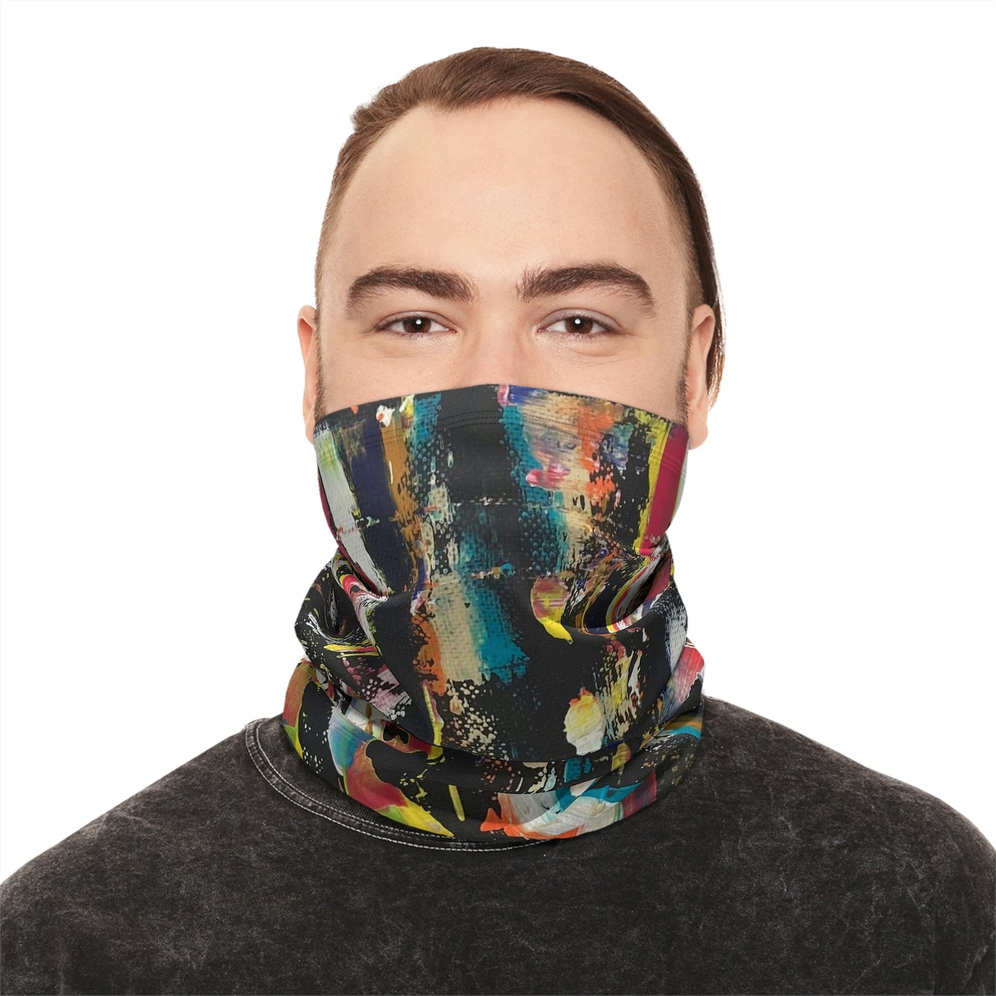 Winter Neck Gaiter With Drawstring