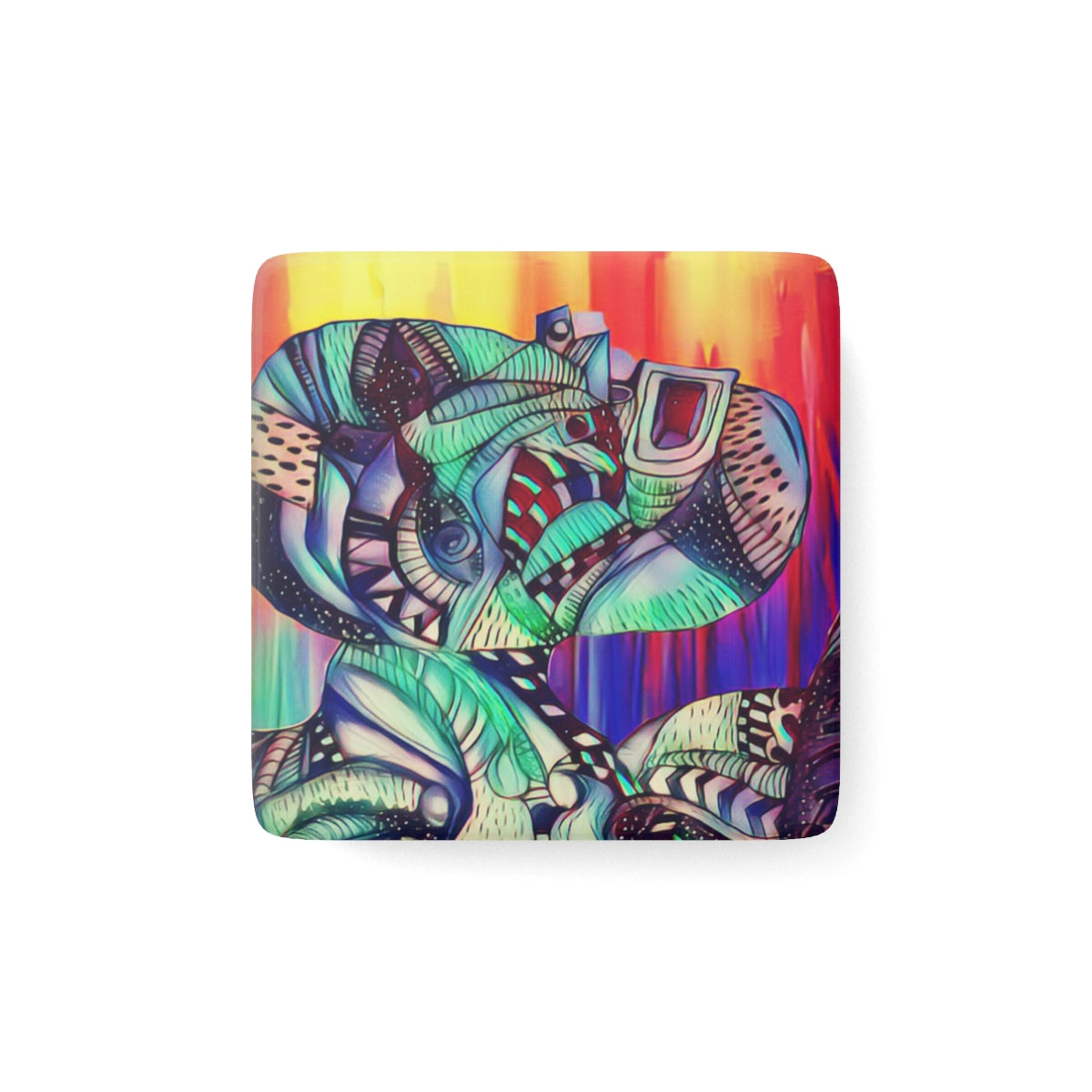 Porcelain Magnet, Square