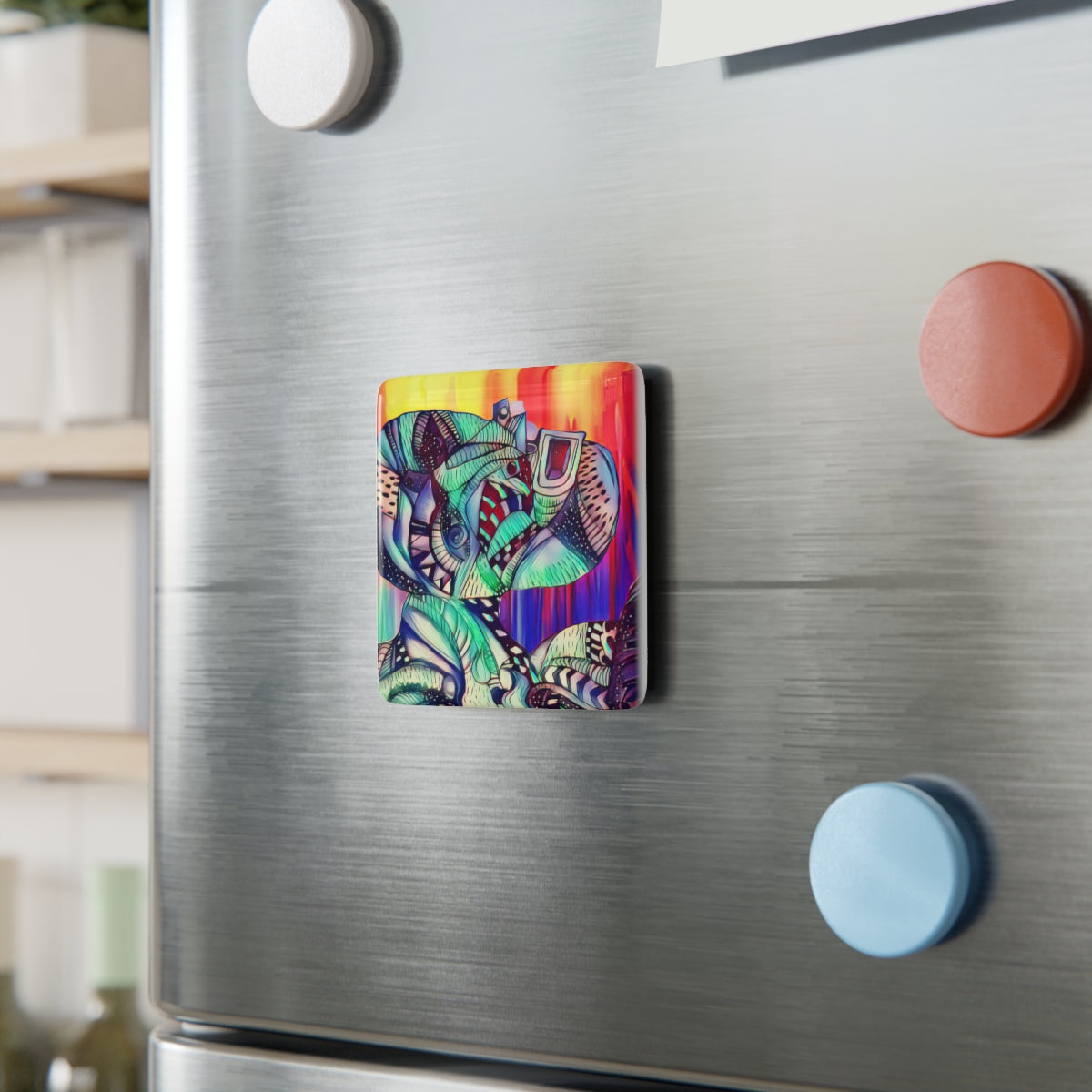 Porcelain Magnet, Square