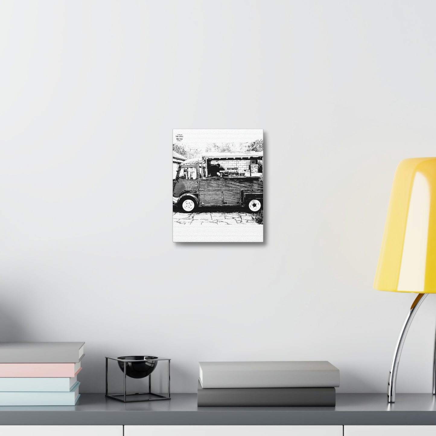 Pizza Van Stretched Canvas