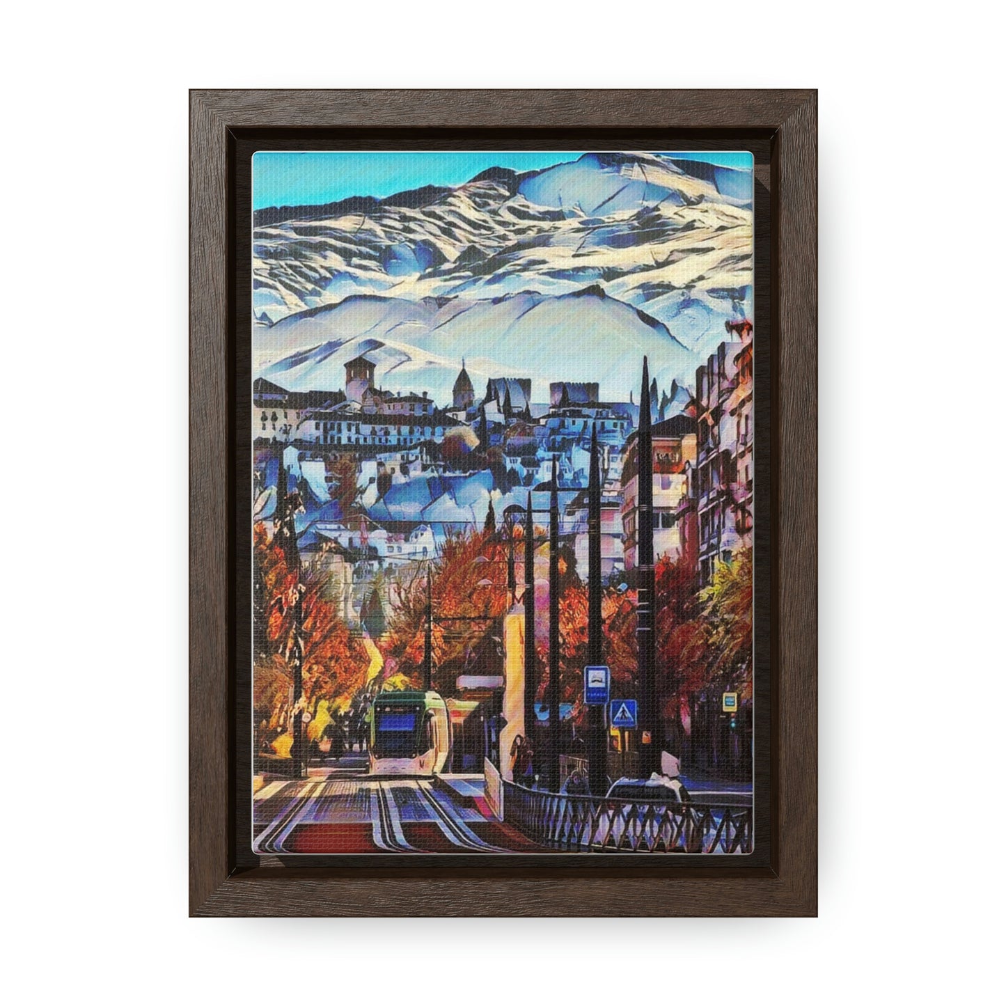 The Mountains of Granada Gallery Canvas Wraps, Vertical Frame