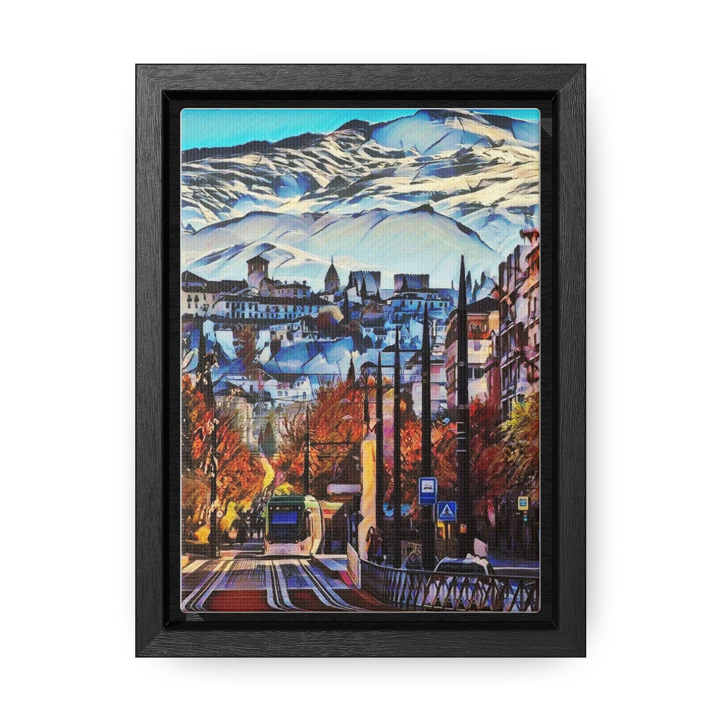 The Mountains of Granada Gallery Canvas Wraps, Vertical Frame