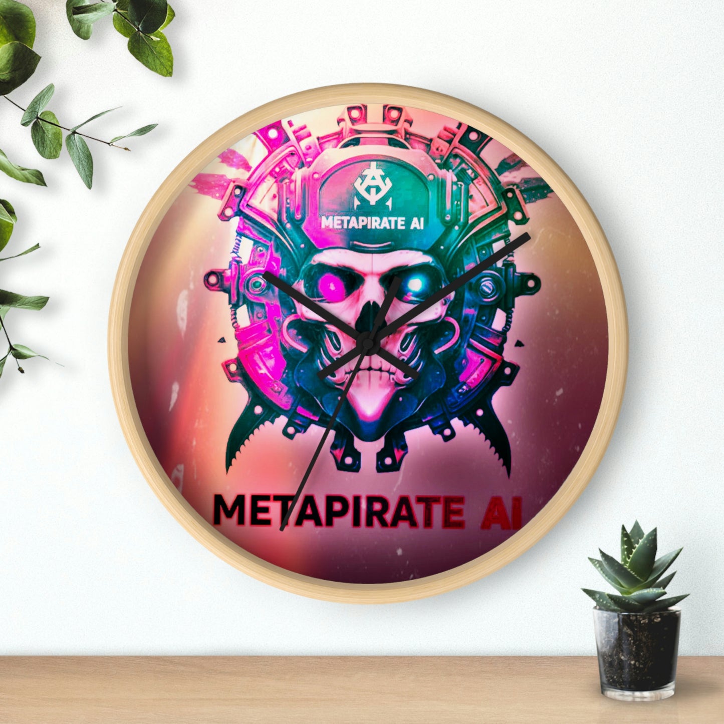 Metapirate AI Wall Clock