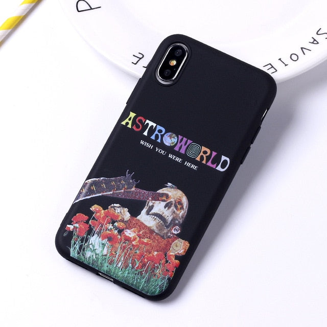 Travis Scott Phone Cases Astroworld Sicko Mode Soft Matte Silicone Candy Case Coque For iPhone 12 11 8 8Plus X 7 7Plus XS Max