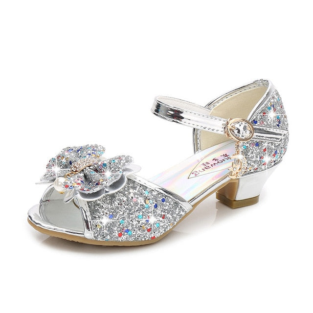 Princess kids Butterfly knot shoes