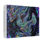 Abstract Neon Marble Canvas Wall Art — Psychedelic Swirl Stretched Canvas