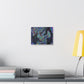 Abstract Neon Marble Canvas Wall Art — Psychedelic Swirl Stretched Canvas