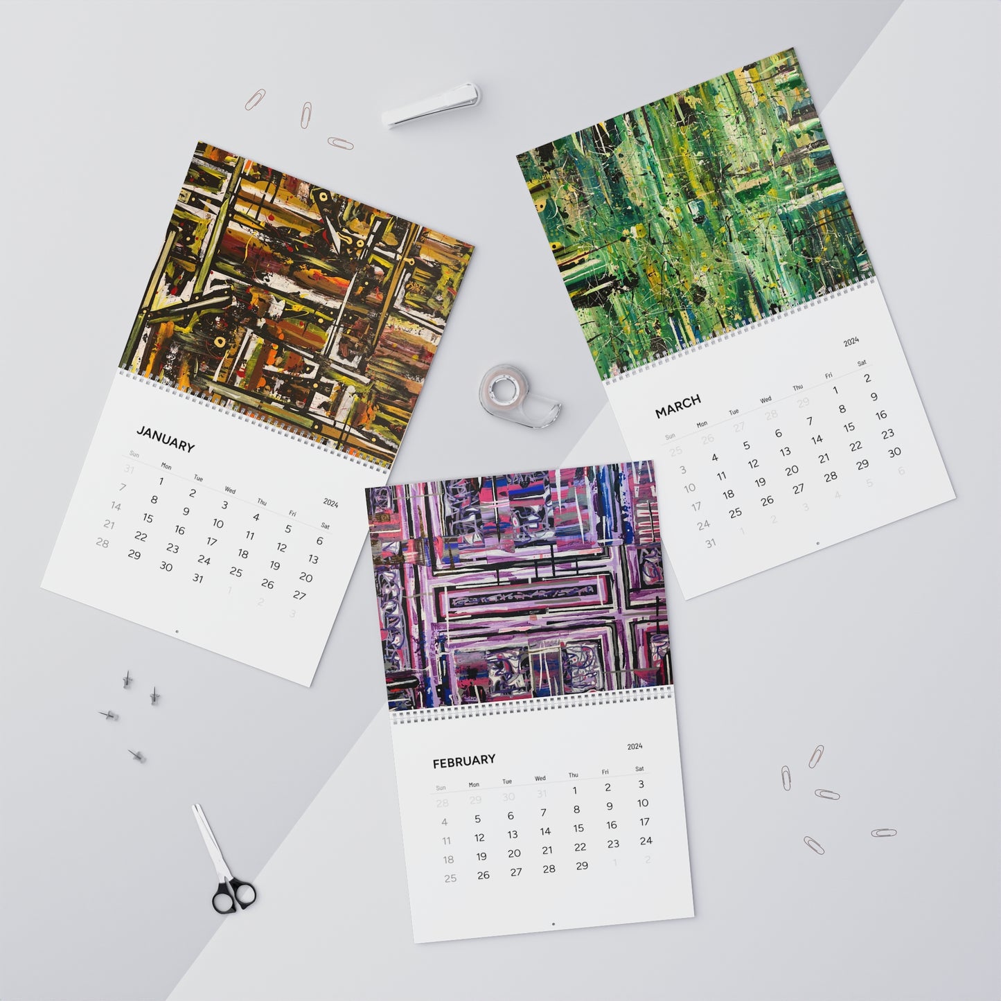 Abstractz Wall Calender 2024