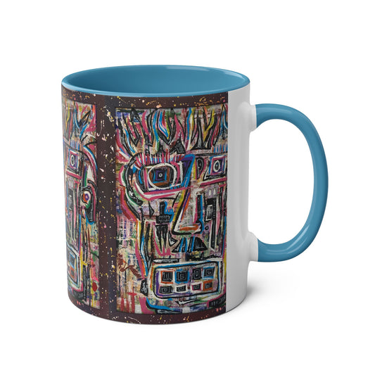 Coffee Mug Unique Picasso Esq Two-Tone Colorful 11oz