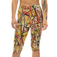 Women's Leggings - Casual Sports Fire Colours Comfortable Capri Pants
