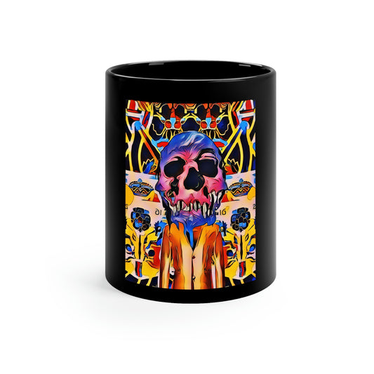 Skull Art 11oz Black Mug