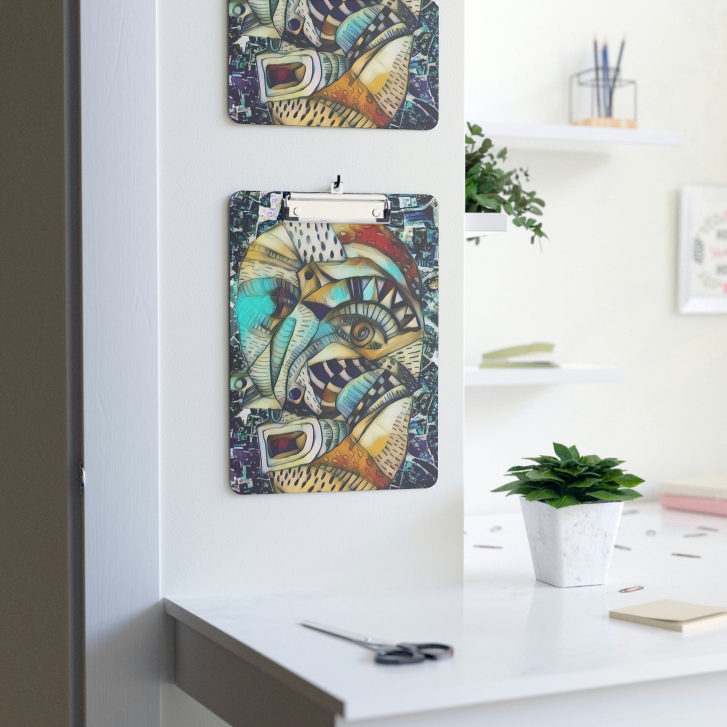 Abstract Double sided design Clipboard