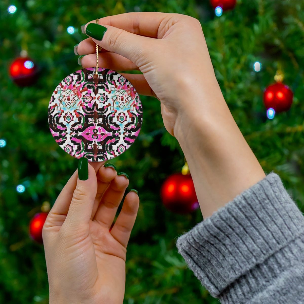 Ceramic Ornament, 4 Shapes