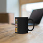 Skull Art 11oz Black Mug