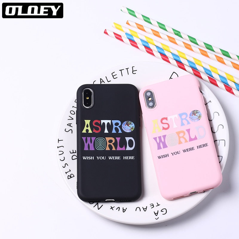 Travis Scott Phone Cases Astroworld Sicko Mode Soft Matte Silicone Candy Case Coque For iPhone 12 11 8 8Plus X 7 7Plus XS Max