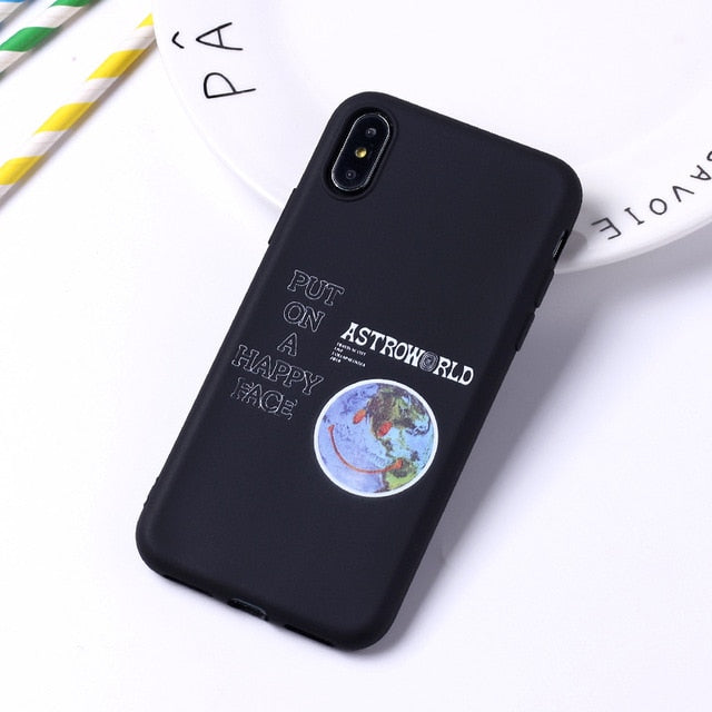 Travis Scott Phone Cases Astroworld Sicko Mode Soft Matte Silicone Candy Case Coque For iPhone 12 11 8 8Plus X 7 7Plus XS Max